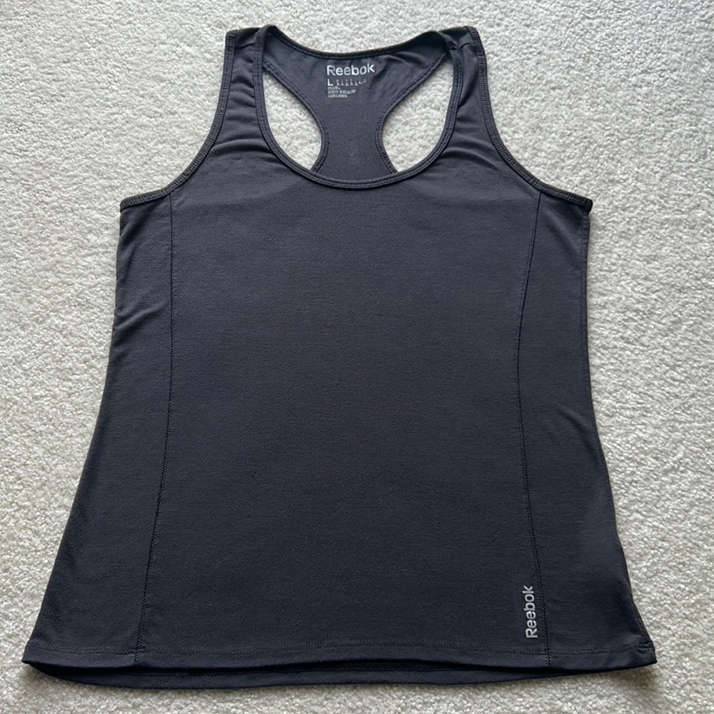 Charcoal Ladies Reebok Tank Top